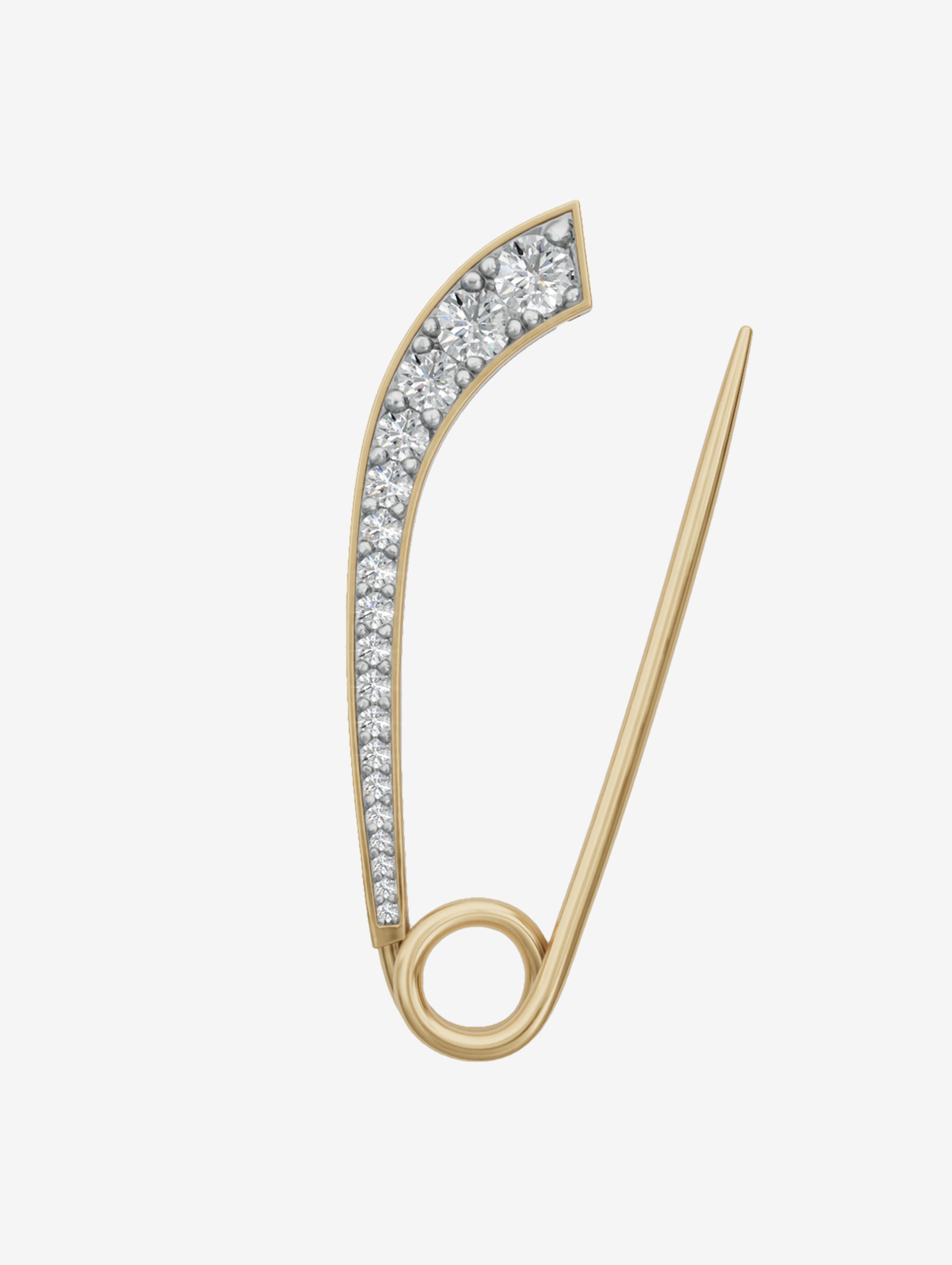 
        Angular Diamond Safety Pin 0.75