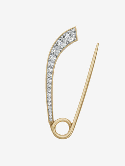 
            Angular Diamond Safety Pin 0.75