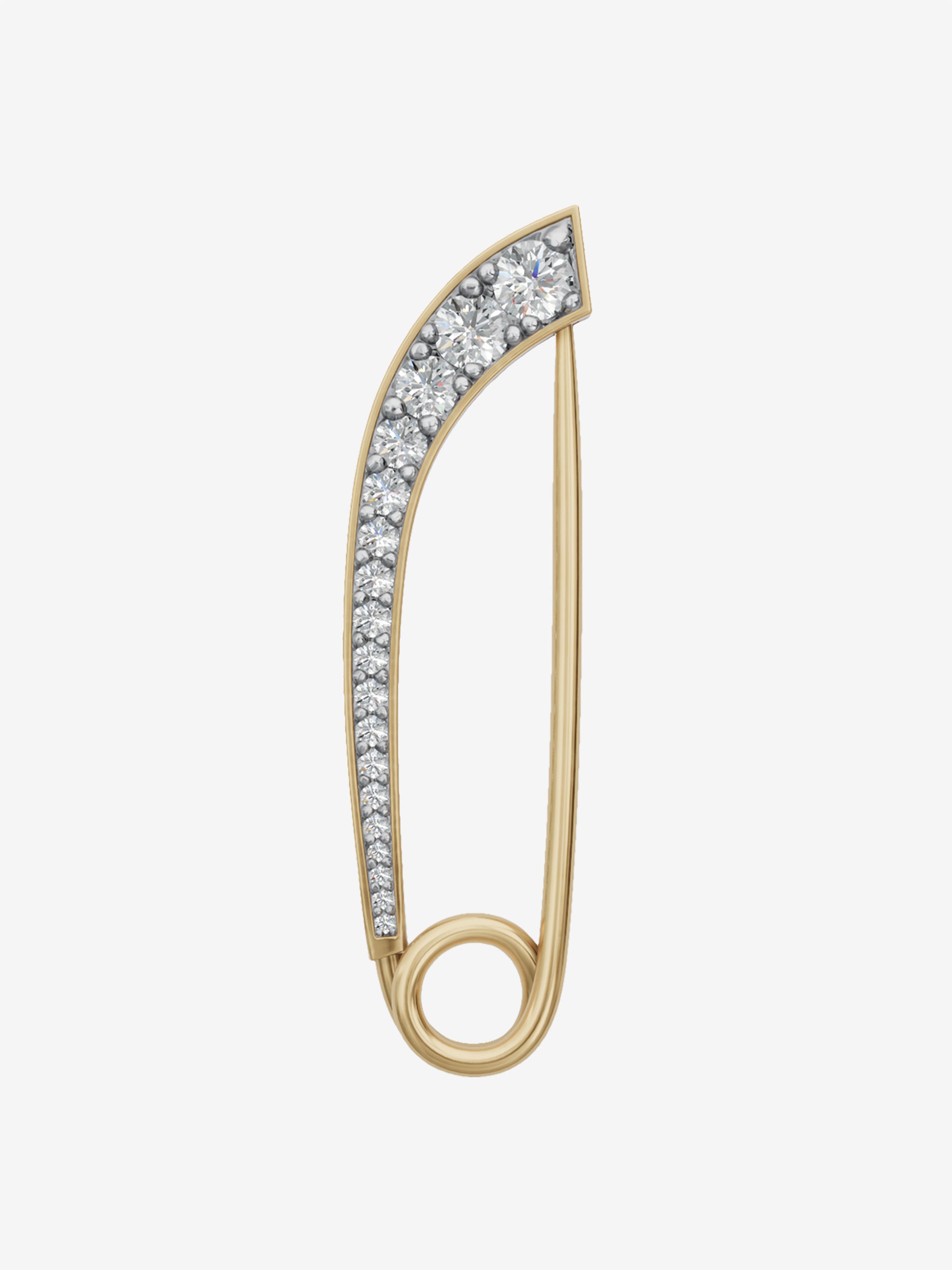 
        Angular Diamond Safety Pin 0.75