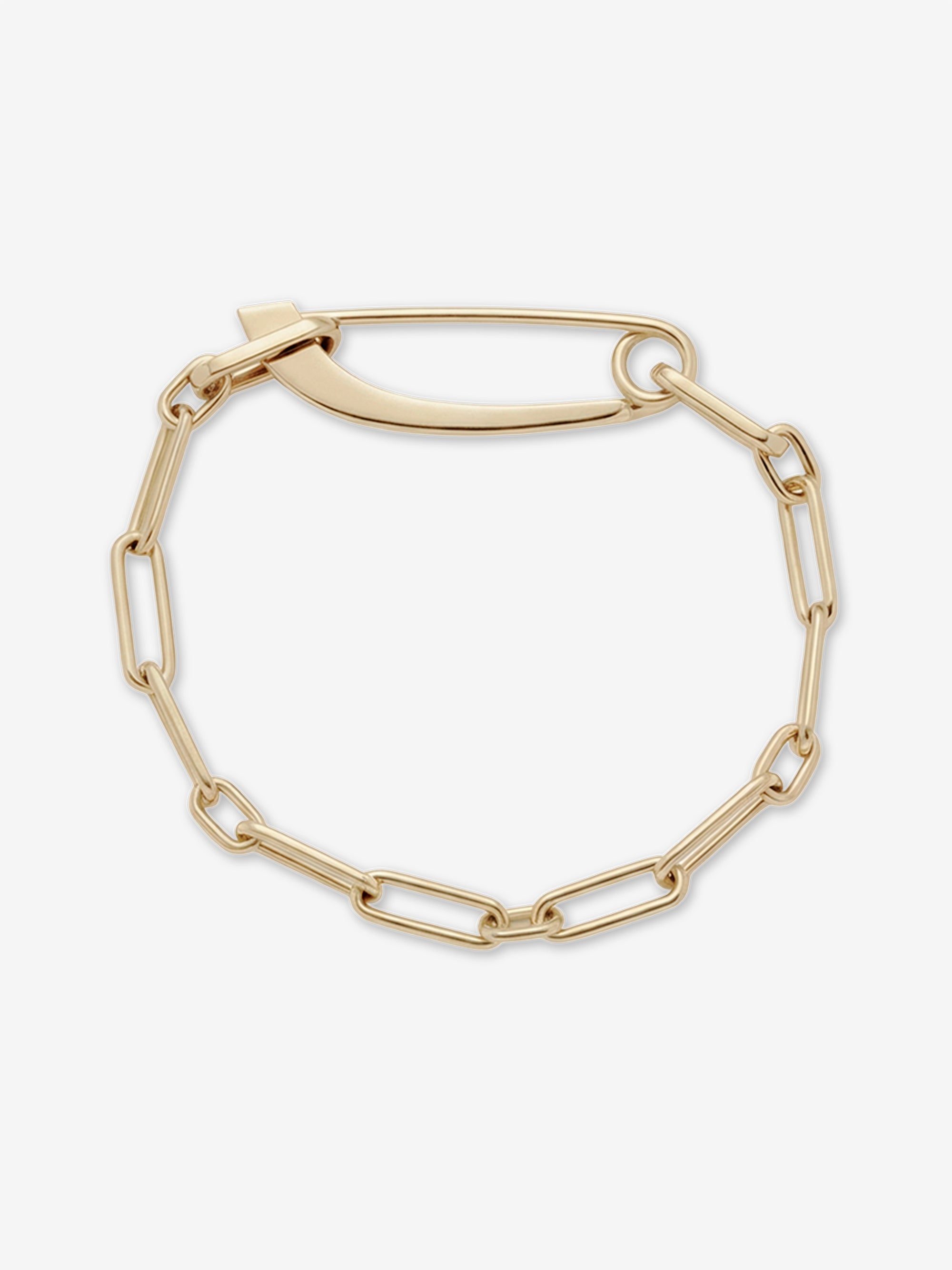 Angular Gold Pin Chain Bracelet 0.00