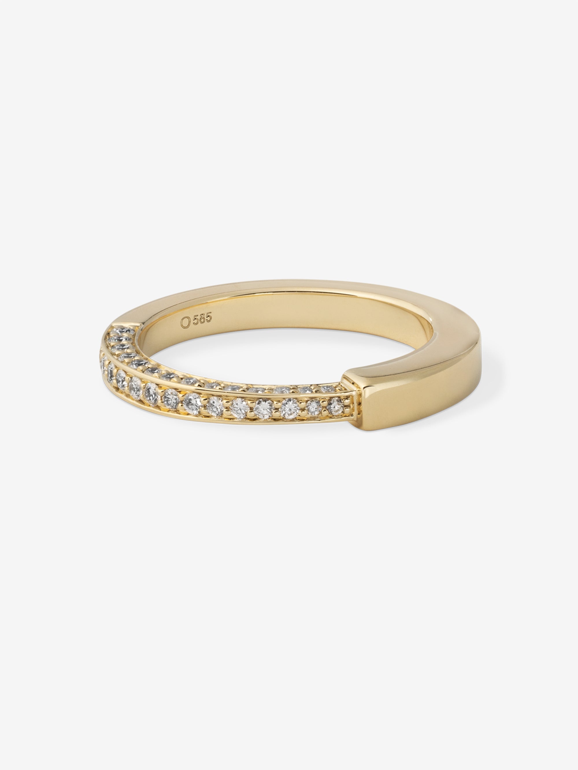 Angular Triad Diamond Ring 0.45