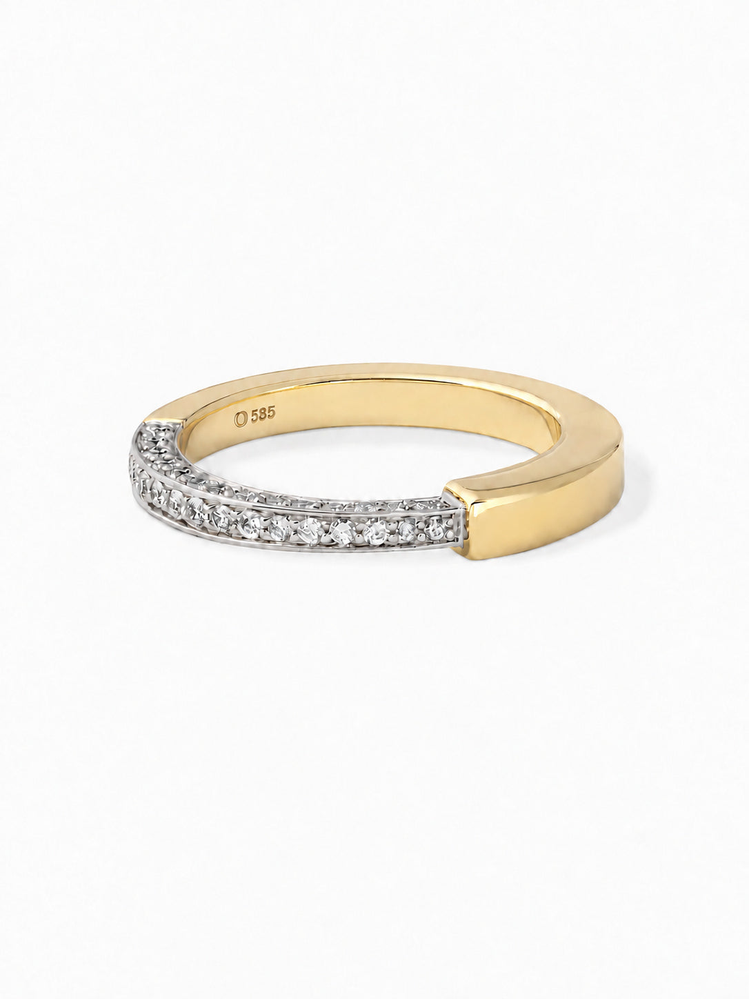 Angular Triad Diamond Ring 0.45