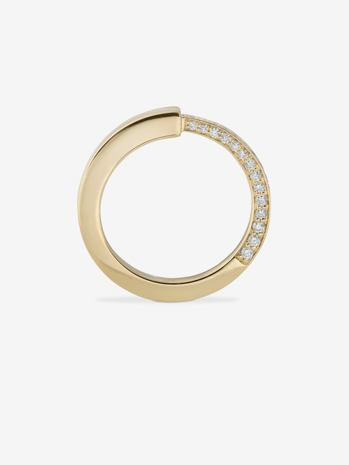 
        Angular Triad Diamond Ring 0.45