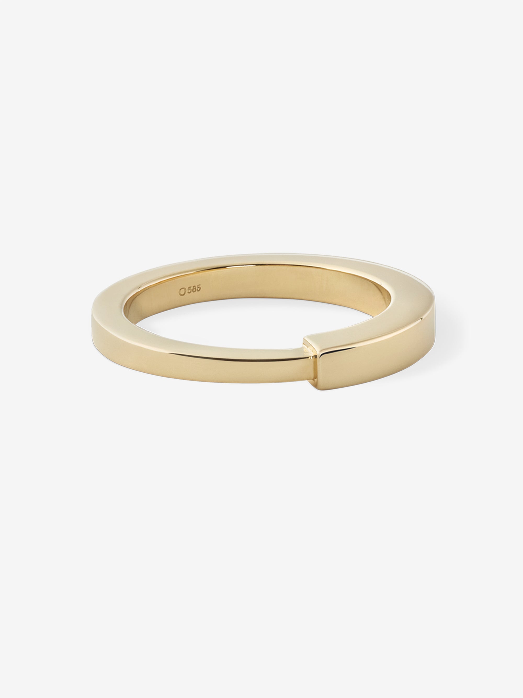 Gold Angular Triad Ring 0.00