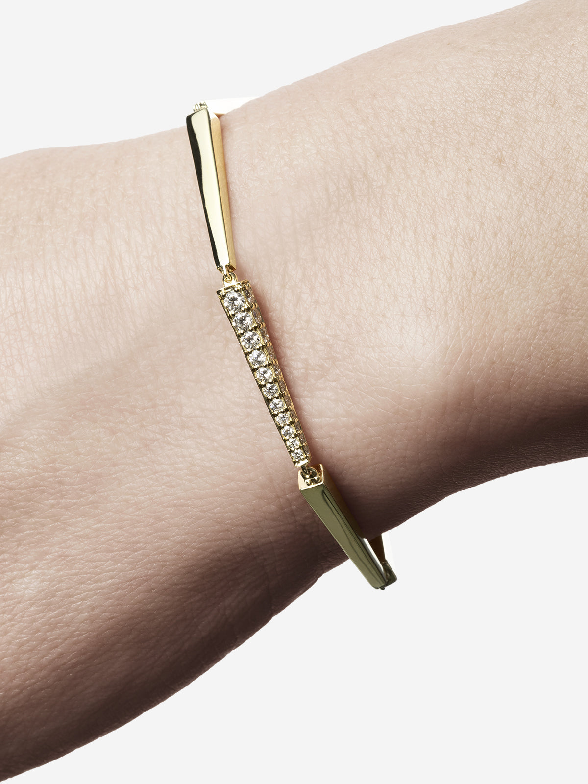 Angular Triad Diamond Bracelet 1.0
