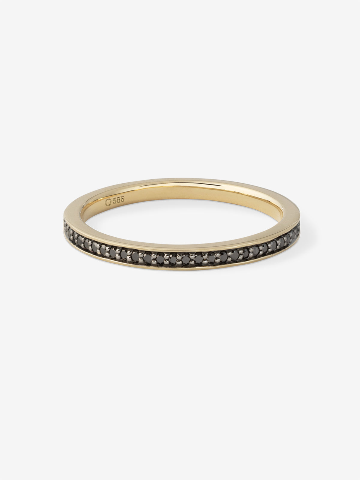 Black Diamond Half-Eternity Ring 0.15