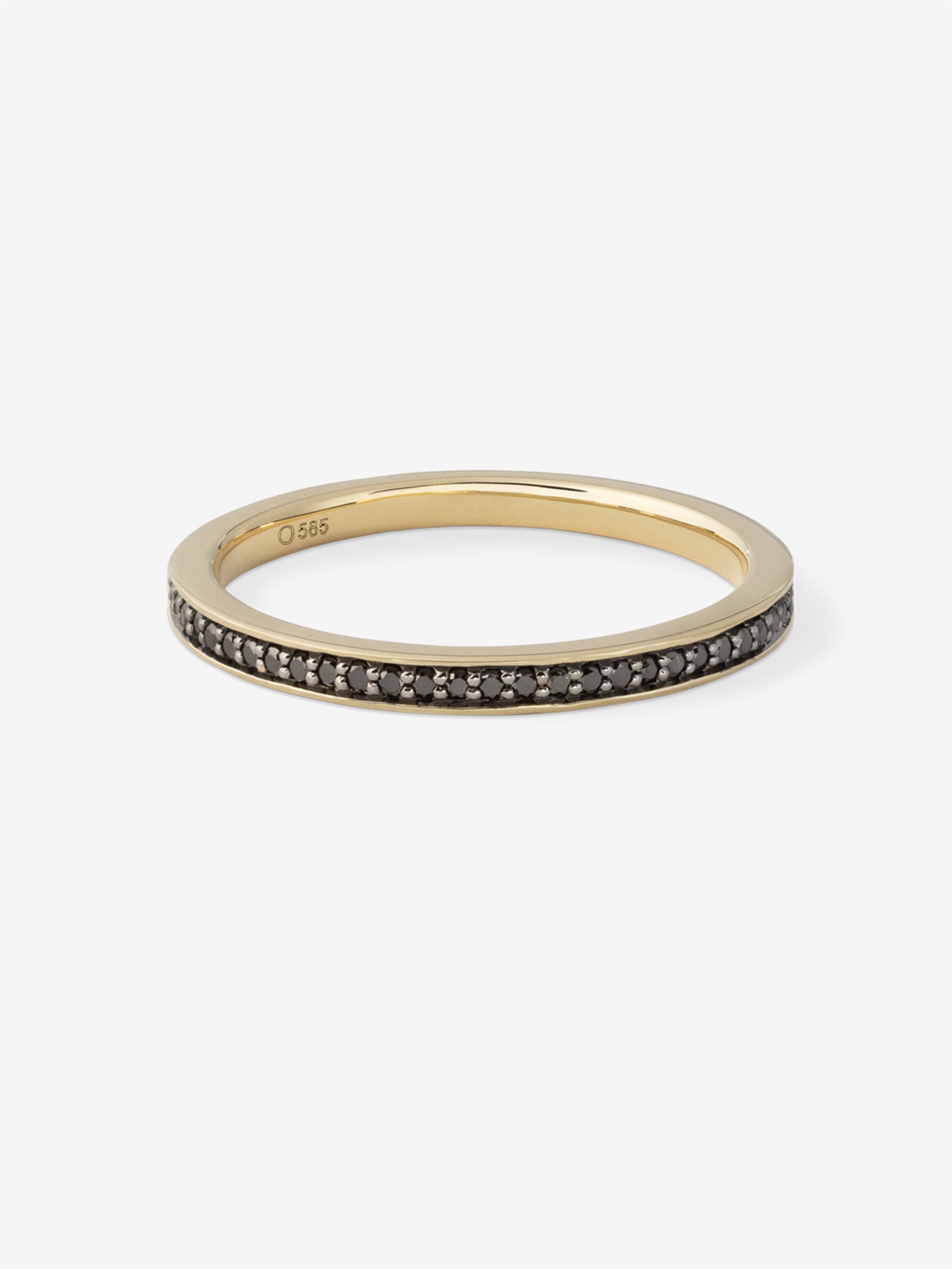 Black Diamond Half-Eternity Ring 0.15