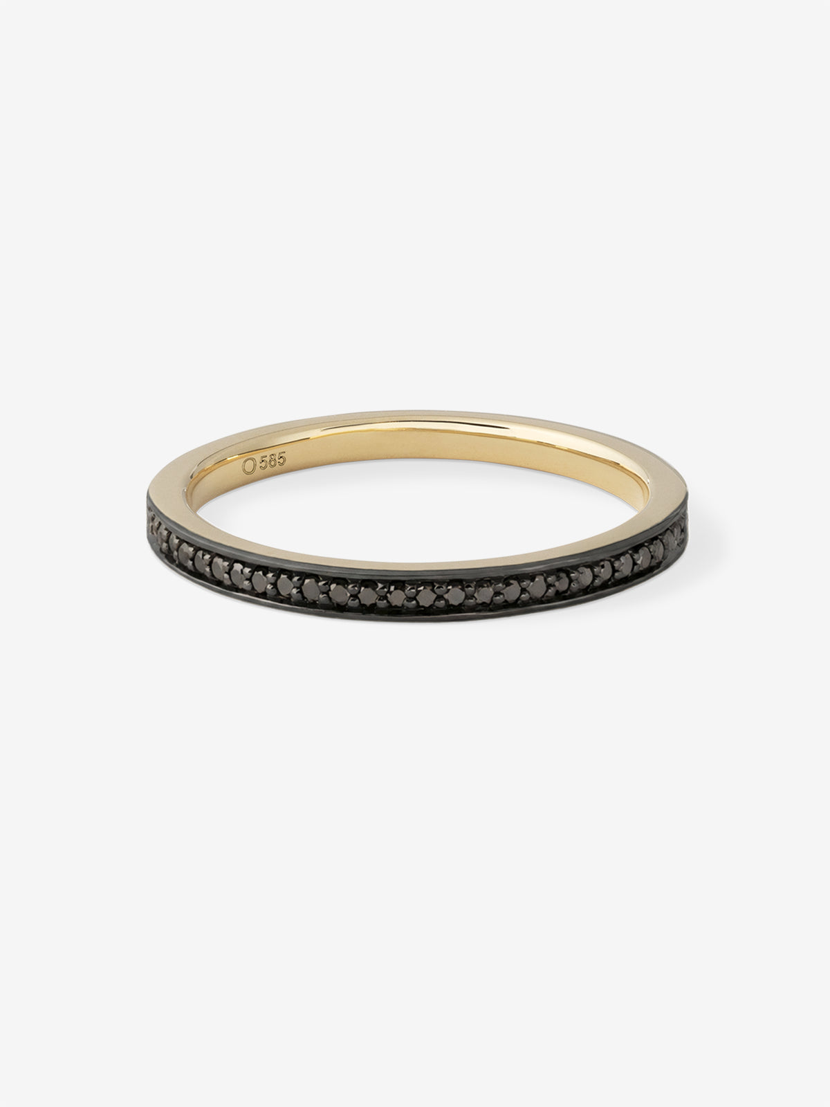 Black Diamond Half-Eternity Ring 0.15