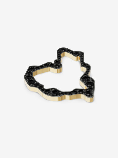 
            Black Diamond Heart Pendant 2.3
