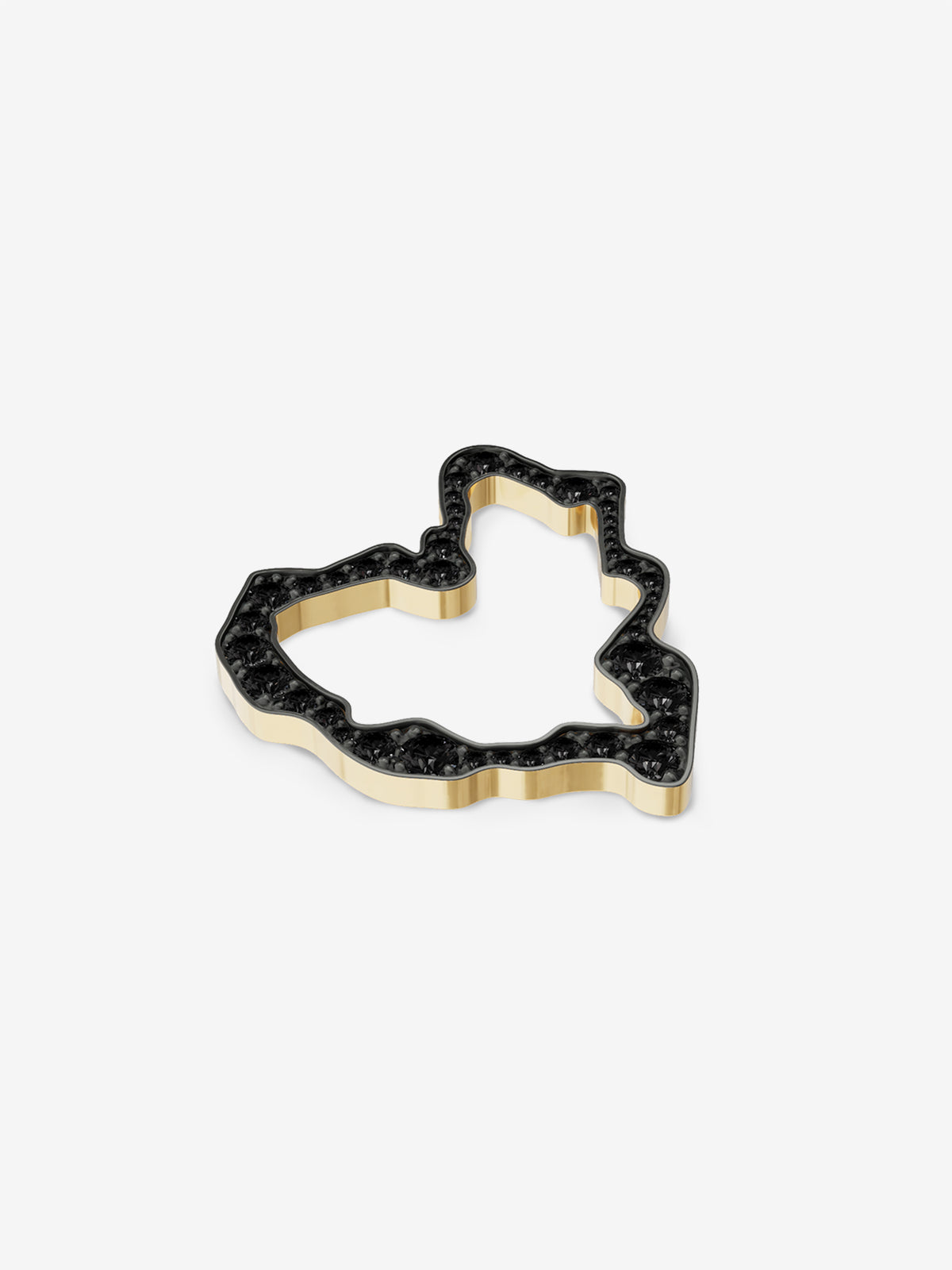 Black Diamond Heart Pendant 2.3