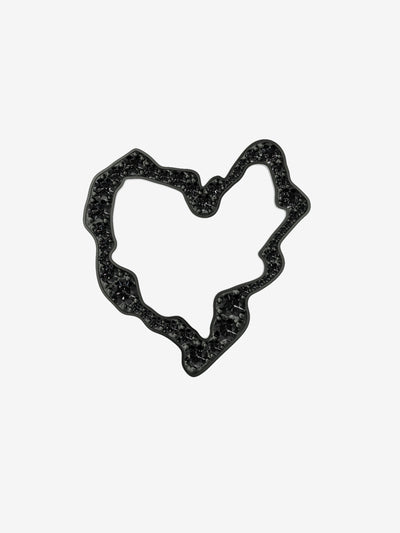 
            Black Diamond Heart Pendant 2.3