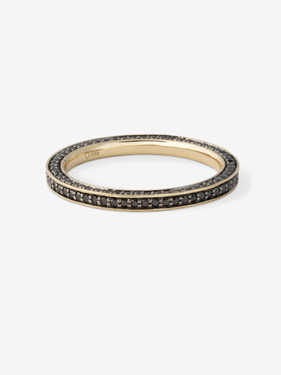 Triad Black Diamond Full Eternity Ring 0.90