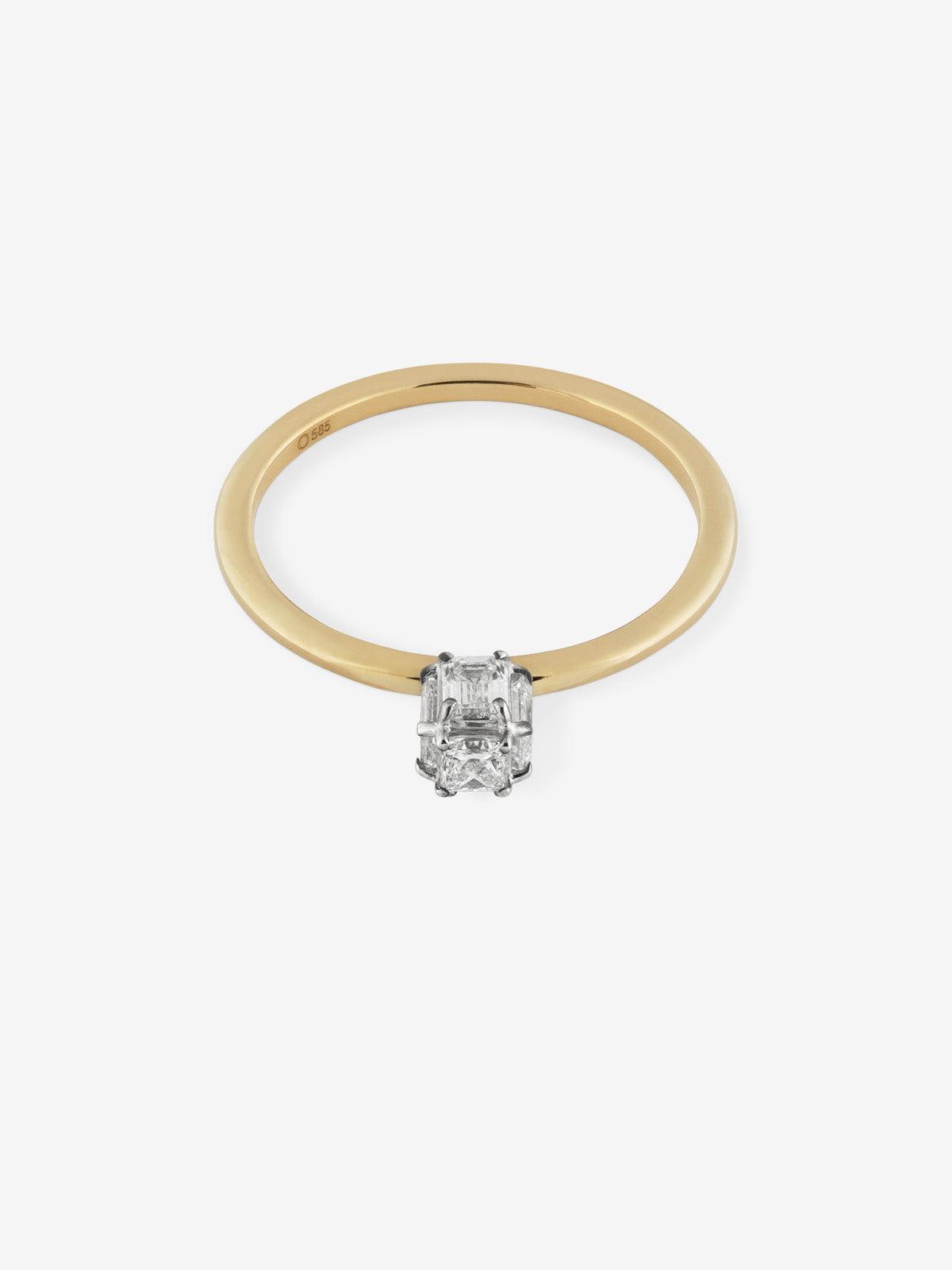 Diamond Cube Ring 0.65