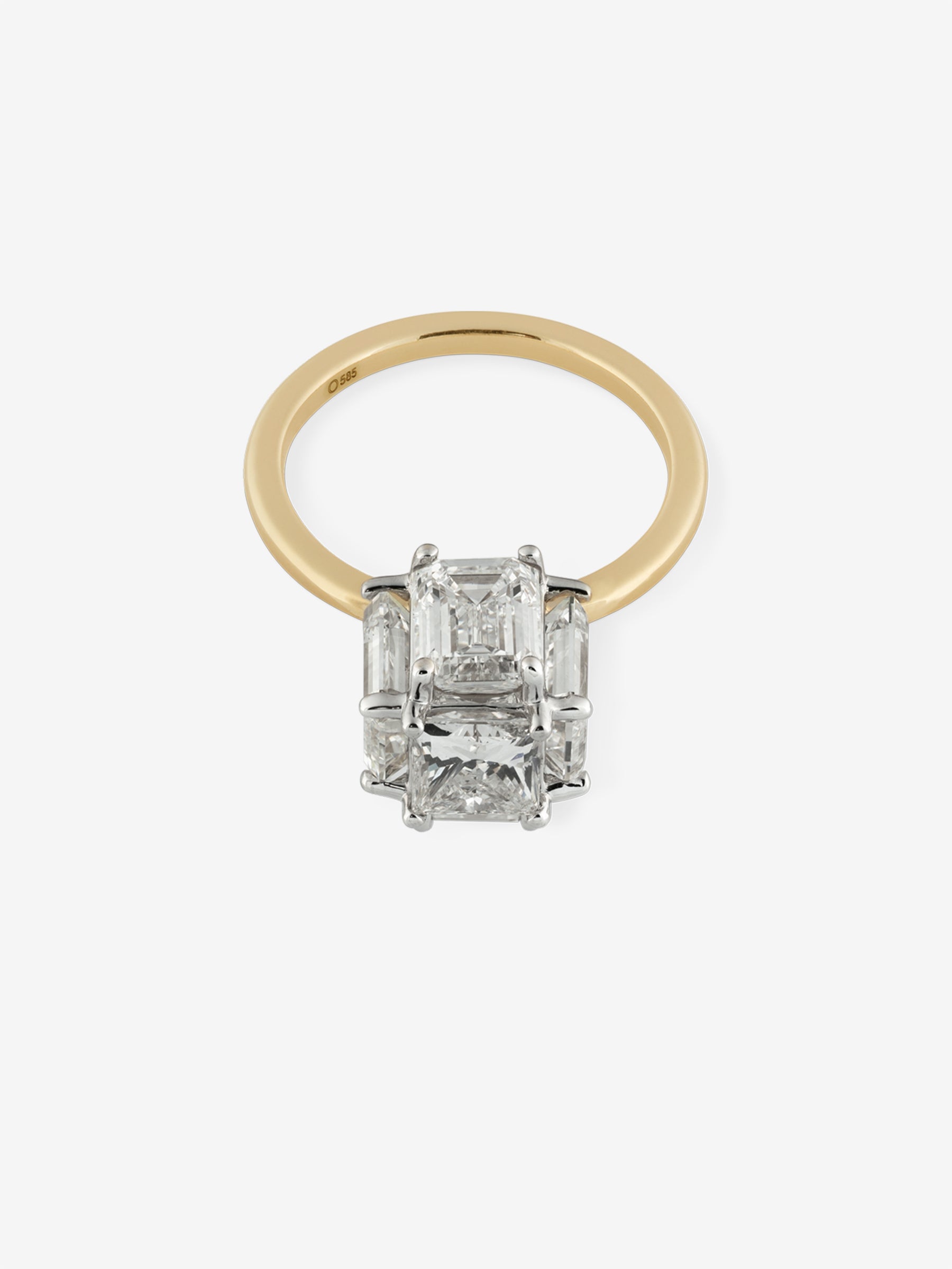 Diamond Cube Ring 5.38