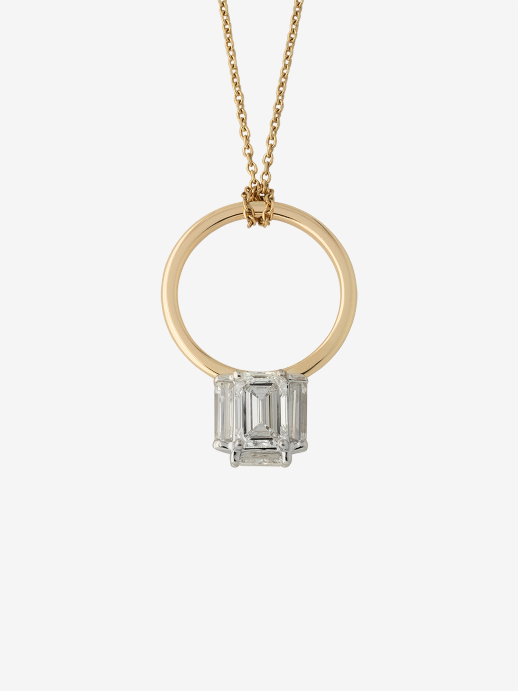 Diamond Cube Ring Pendant 5.38