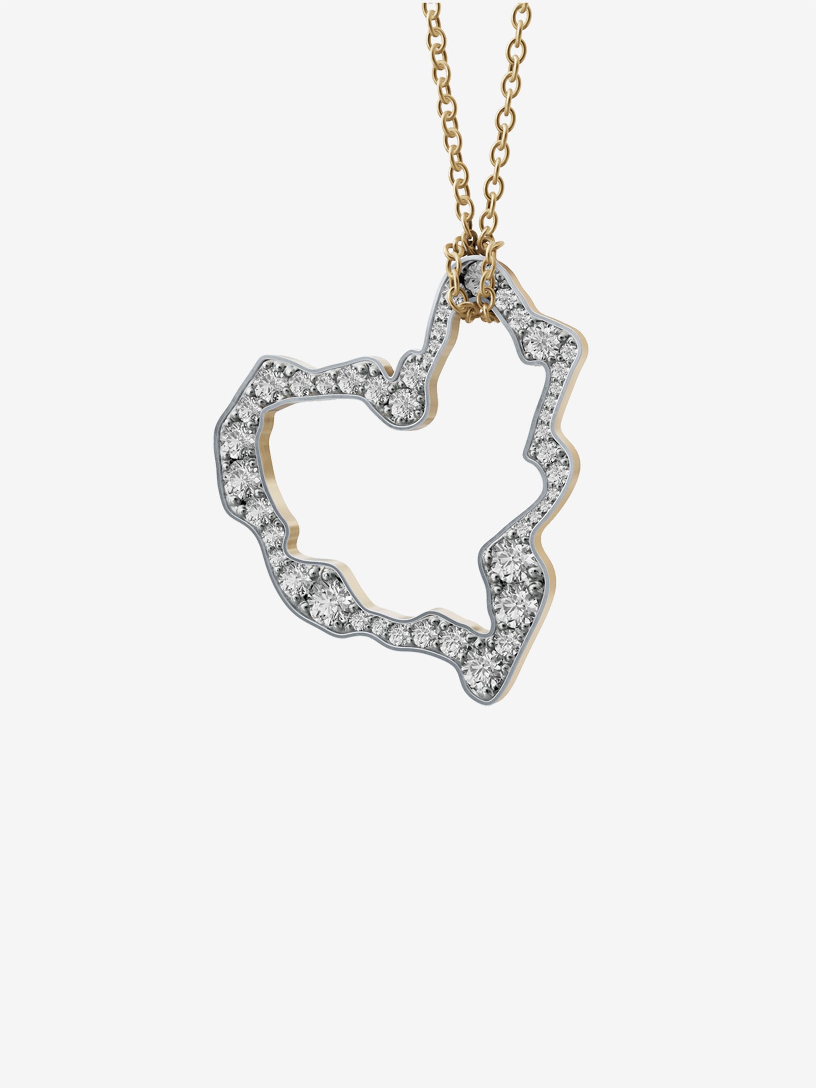 Diamond Heart Pendant 2.3