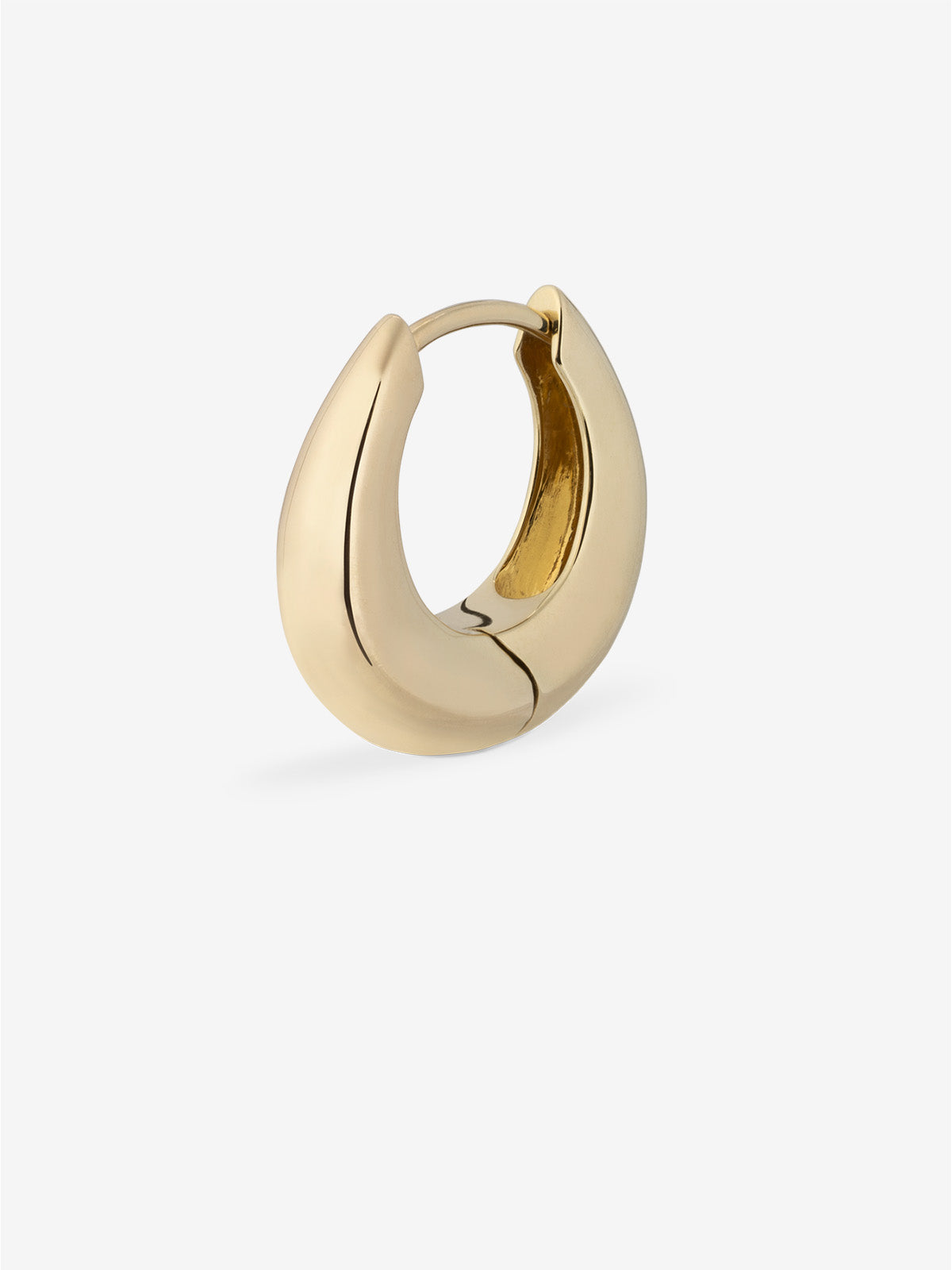 Gold Dome Hoop Earring 17
