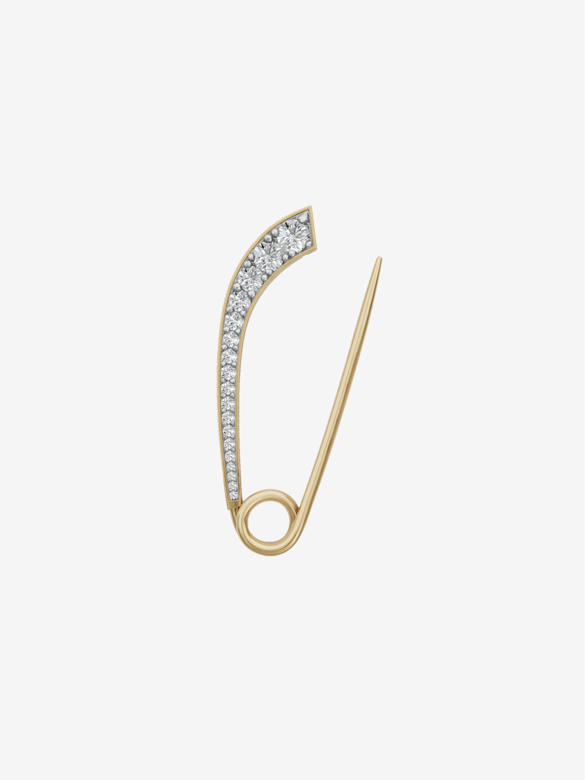 Mini Angular Diamond Safety Pin 0.28
