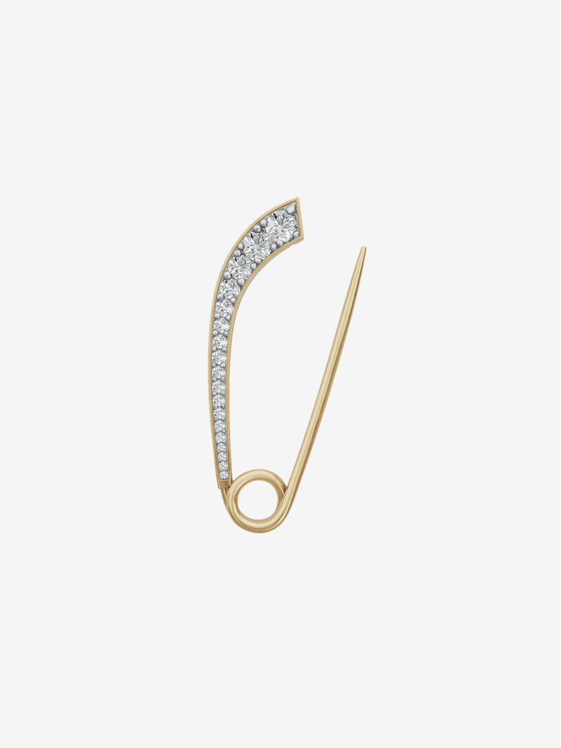 Mini Angular Diamond Safety Pin 0.28