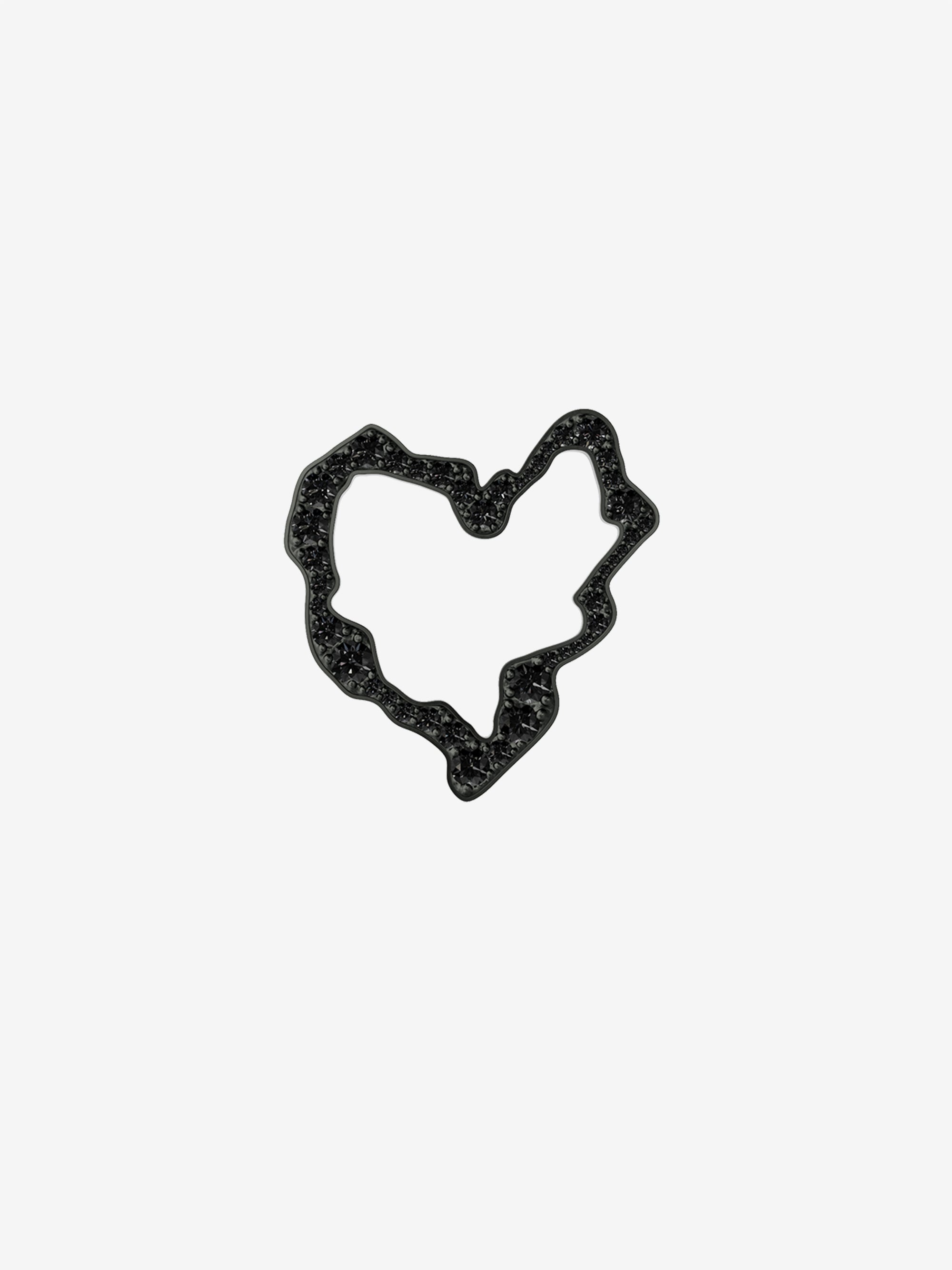 
        Mini Black Diamond Heart Pendant 0.65