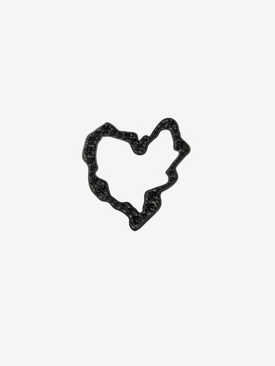 
            Mini Black Diamond Heart Pendant 0.65