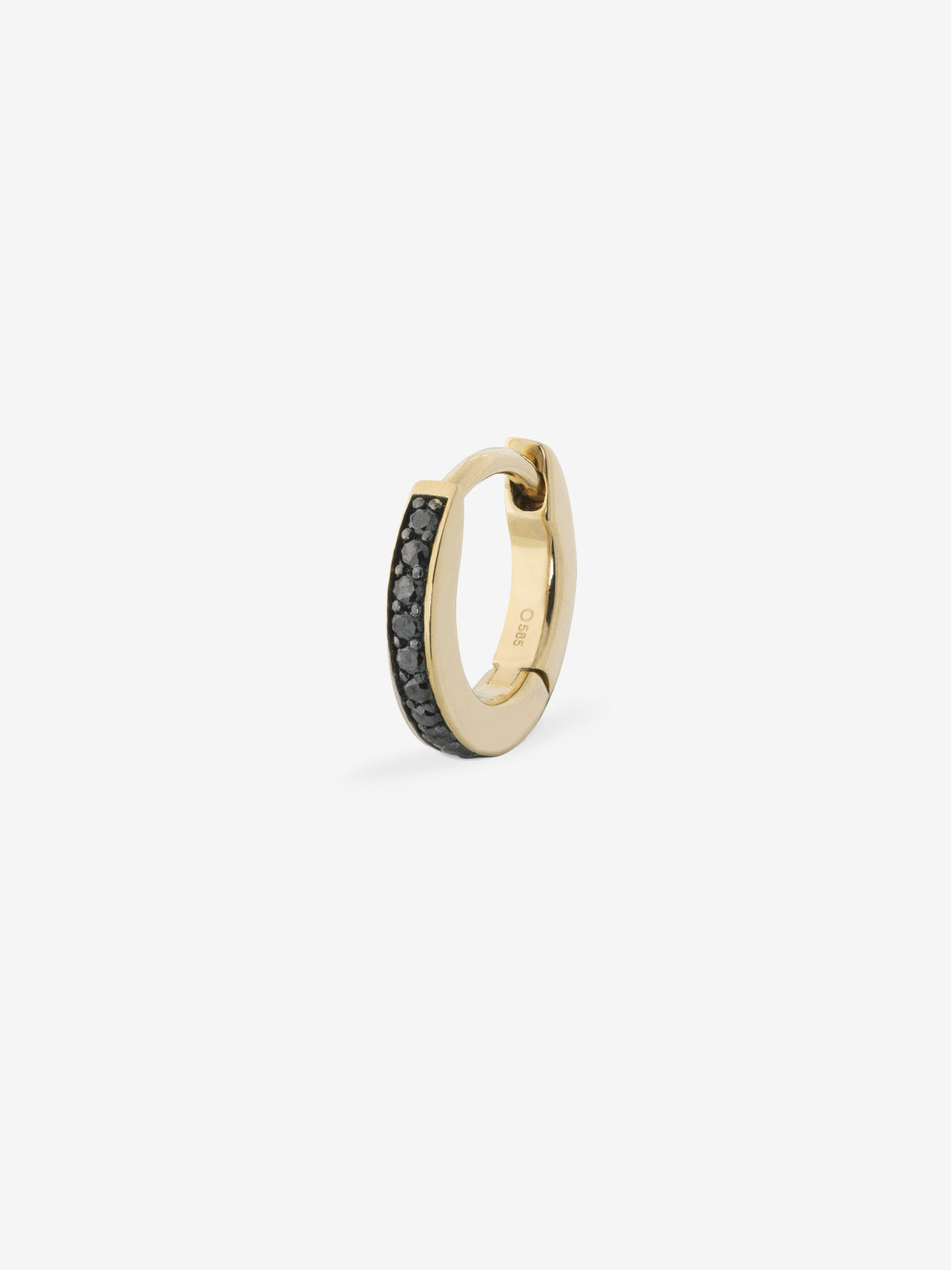 Mini Black Diamond Huggie 0.05