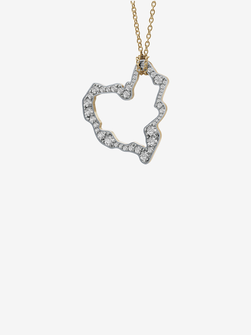 Mini Diamond Heart Pendant 0.65