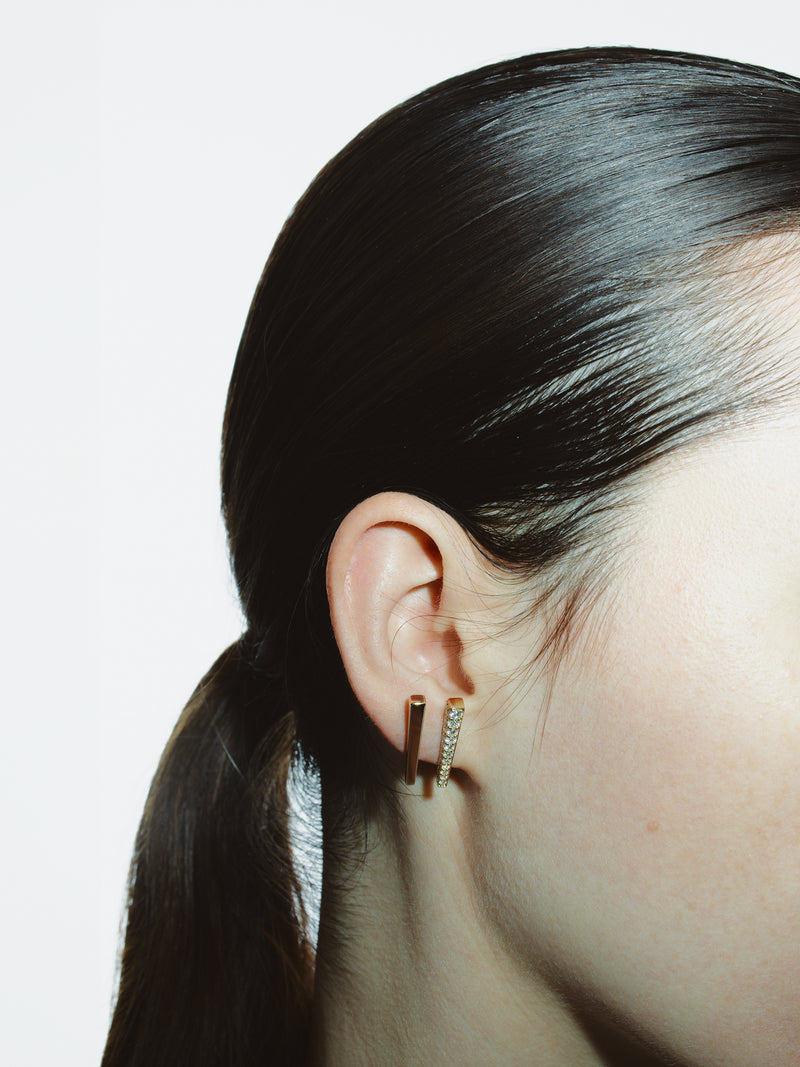 Angular Gold Pin Earring 0.00