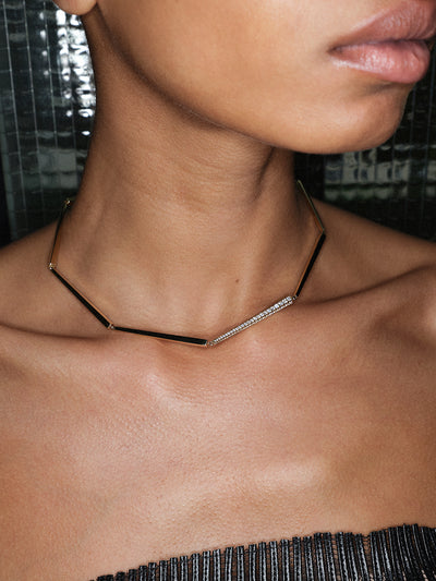 Angular Triad Diamond Collier 2.10