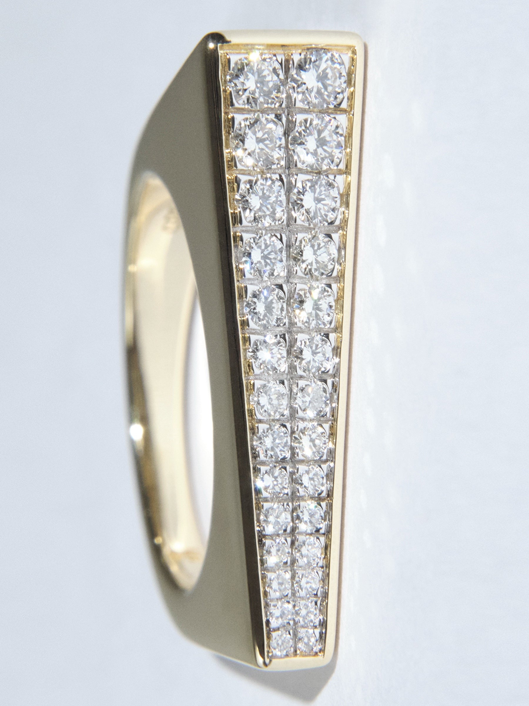 
         Angular Sculpted Diamond Ring  0.52