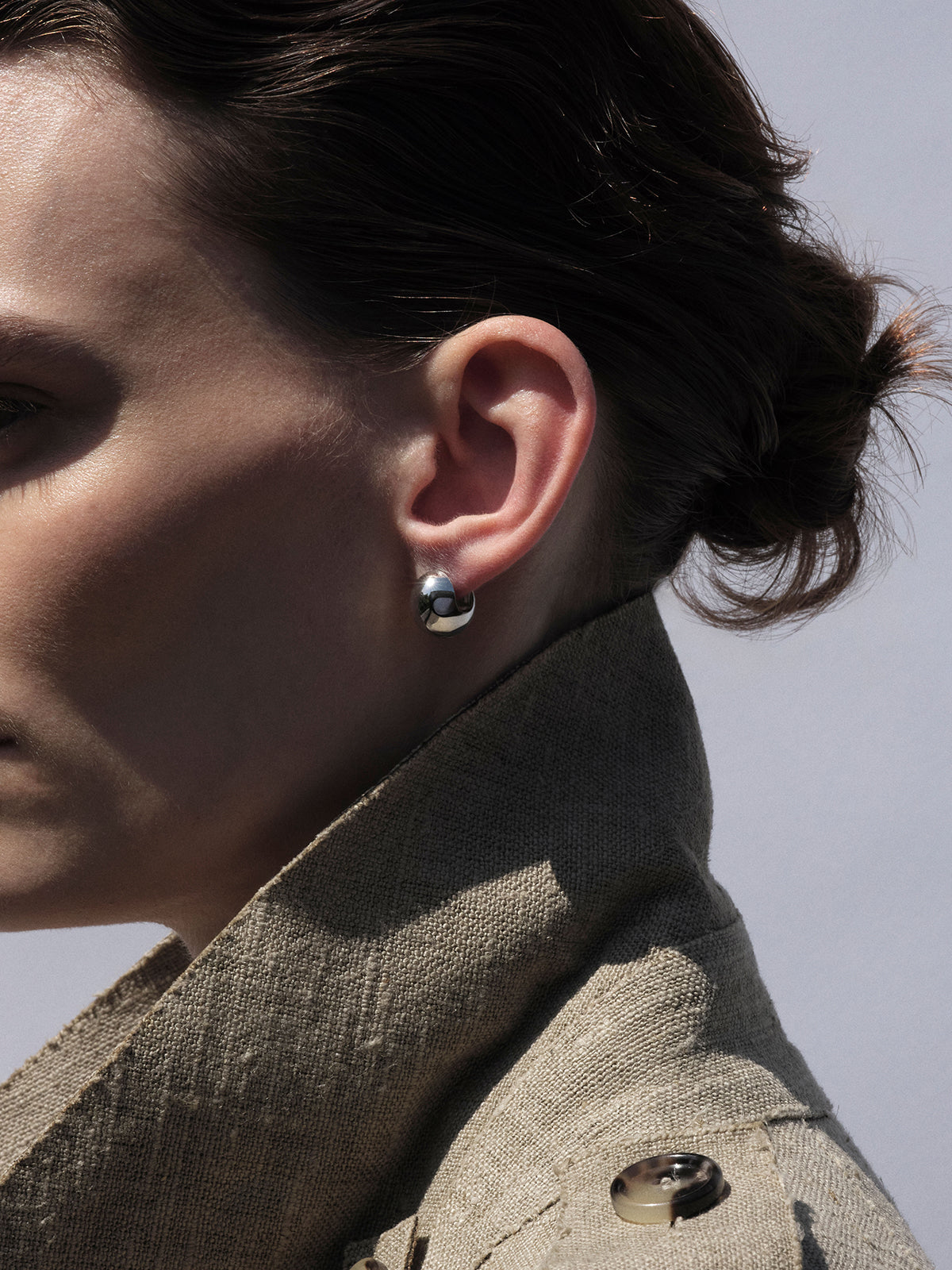 Sterling Silver Dome Ball Earring 0.00