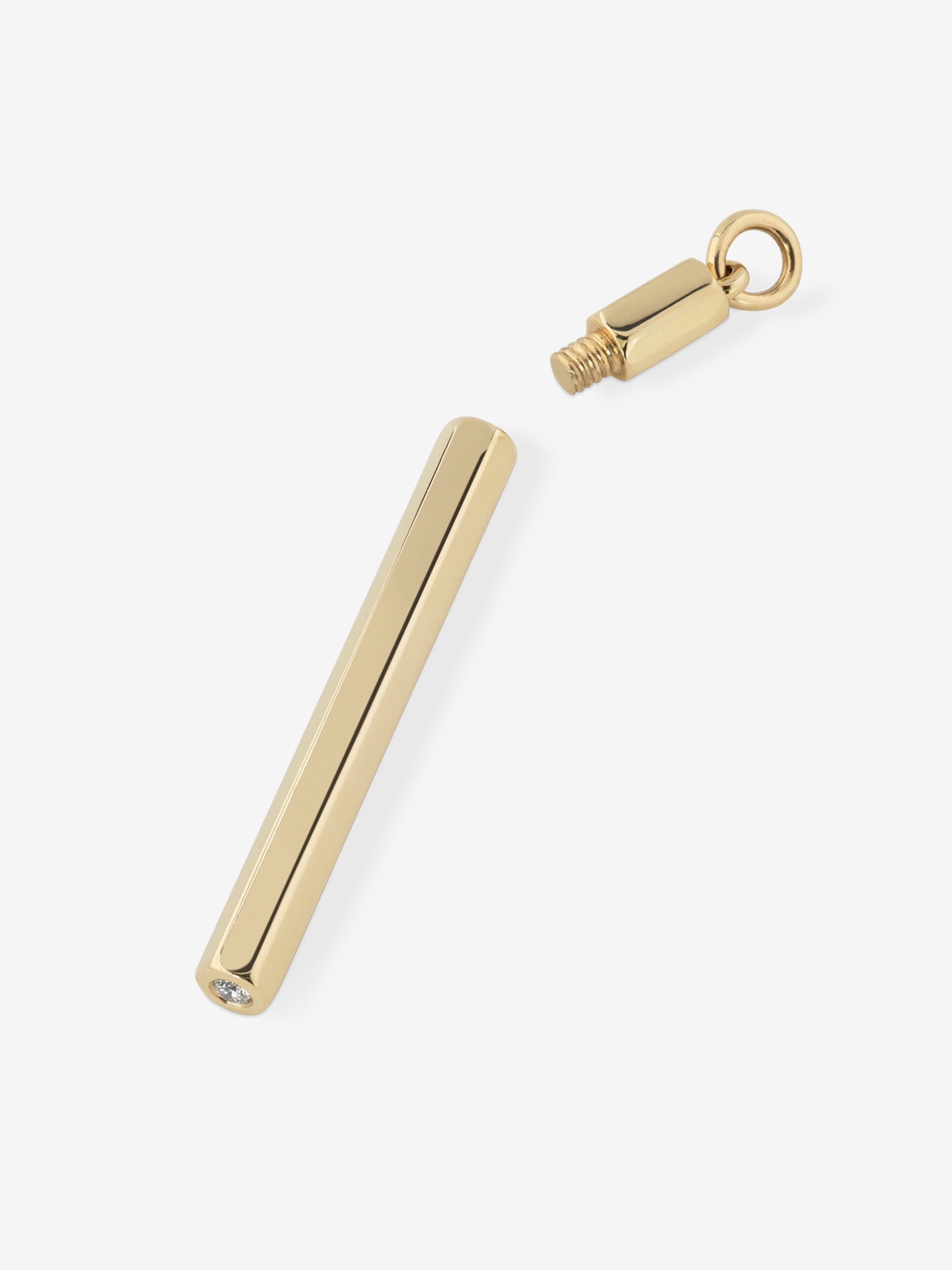 
        Diamond Tube Pendant 0.06