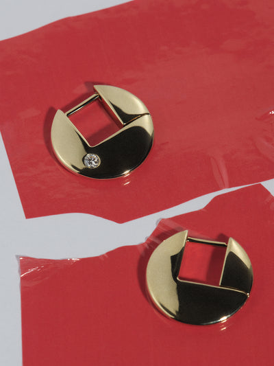 Gold Disc Earring 0.00