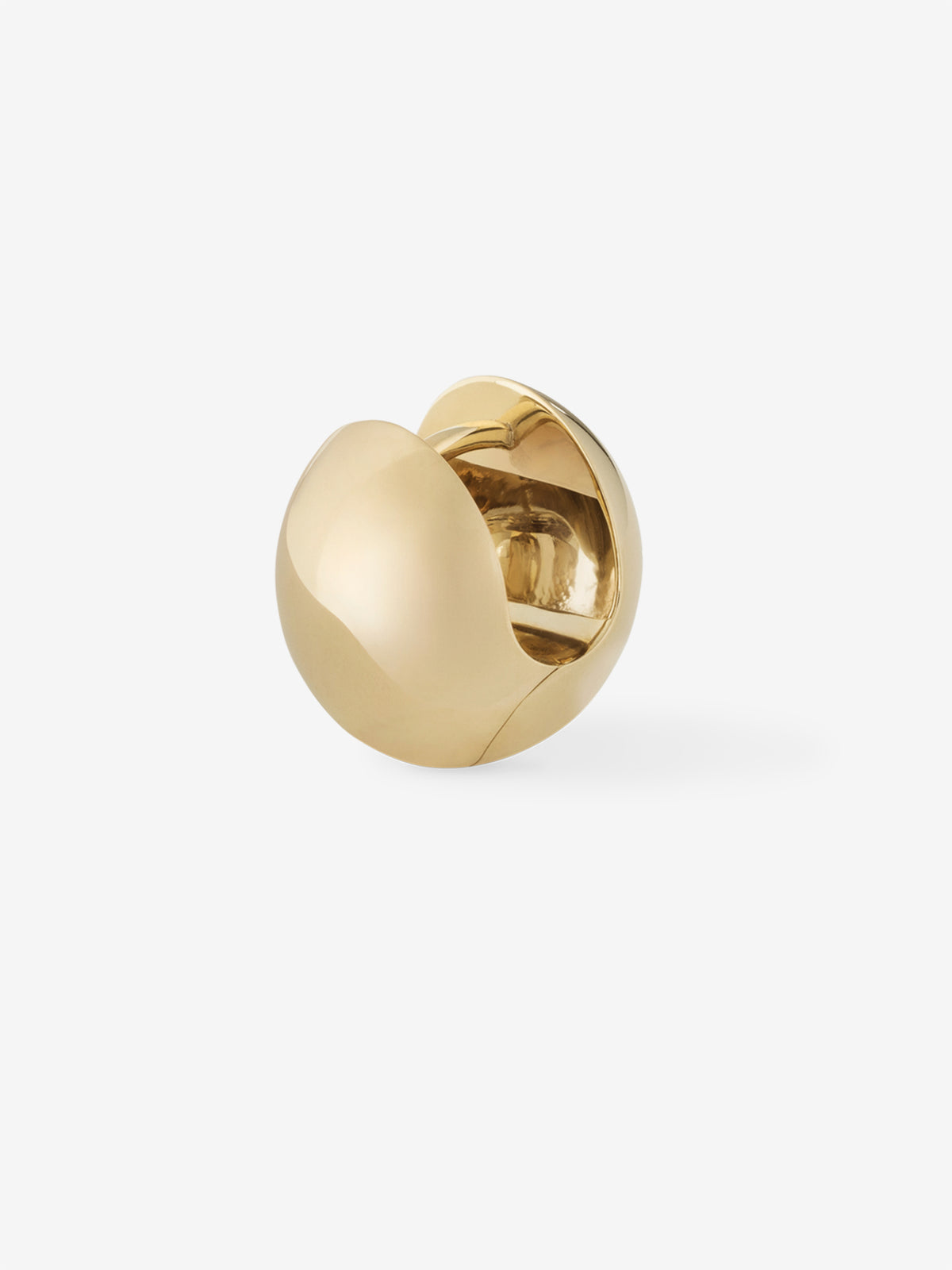 Gold Dome Ball Earring 0.00