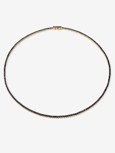 
            Black Diamond Tennis Necklace