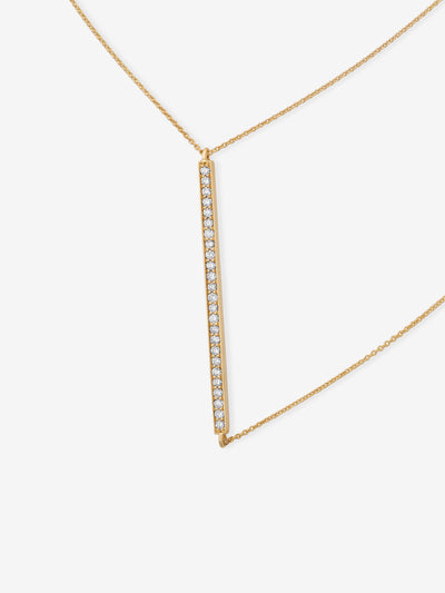 
            Diamond Line Necklace 0.20