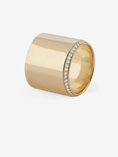 
            Gold Disc Diamond Band 0.40