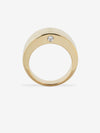 
        Gold Disc Diamond Ring 0.06