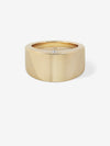 
        Gold Disc Diamond Ring 0.06