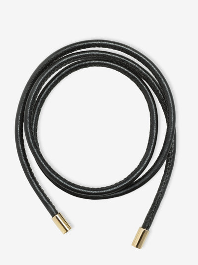 Leather Cord With Gold Caps 0.00