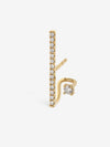 
        Vertical Diamond Spiral Earring 0.22