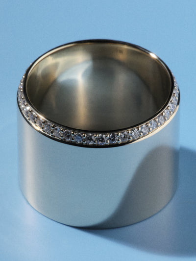 
            Gold Disc Diamond Band 0.40