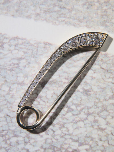 
            Angular Diamond Safety Pin 0.75
