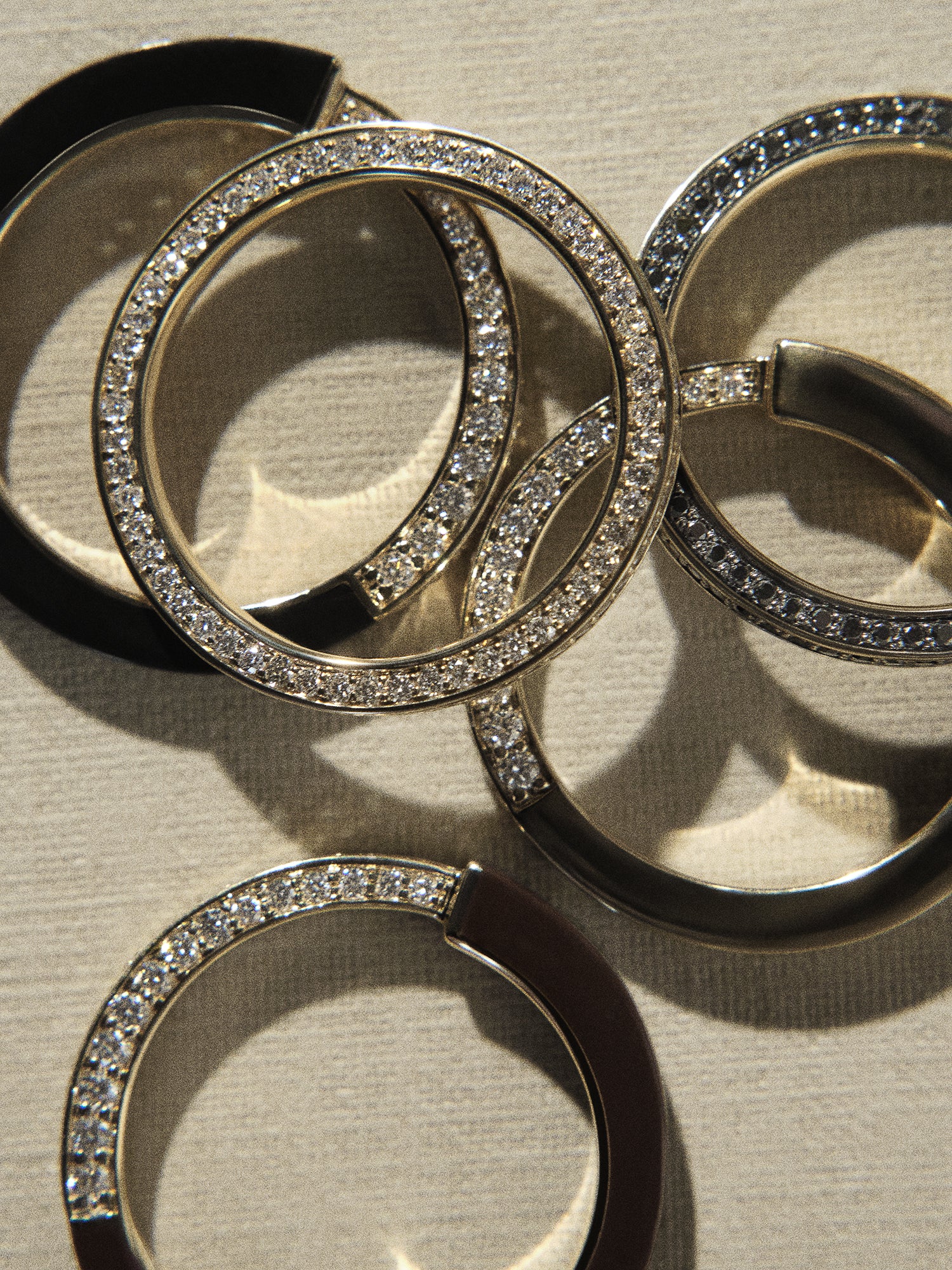 
        Angular Triad Diamond Ring 0.45