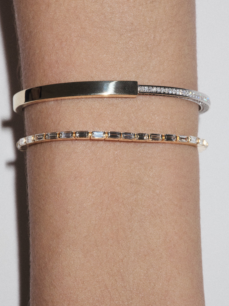 Baguette Diamond Tennis Bracelet 3.90