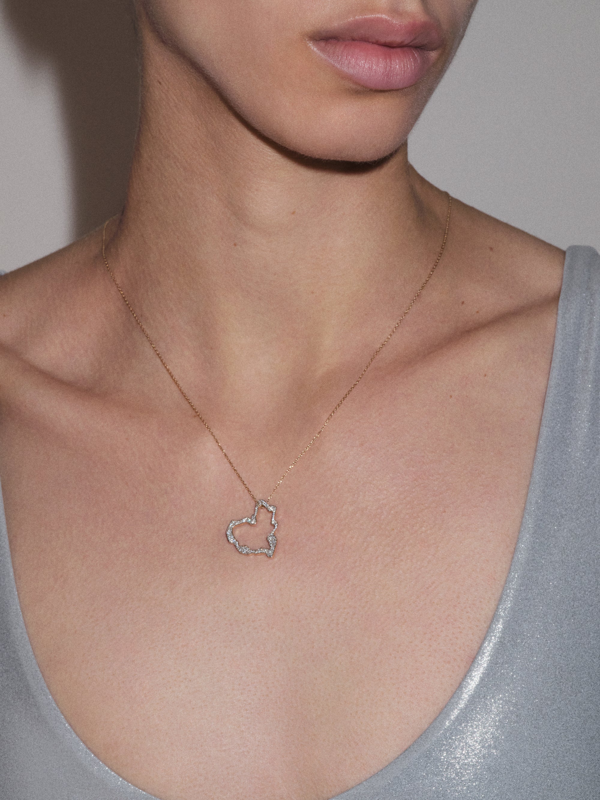 
        Mini Diamond Heart Pendant 0.65