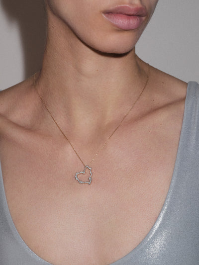 
            Mini Diamond Heart Pendant 0.65