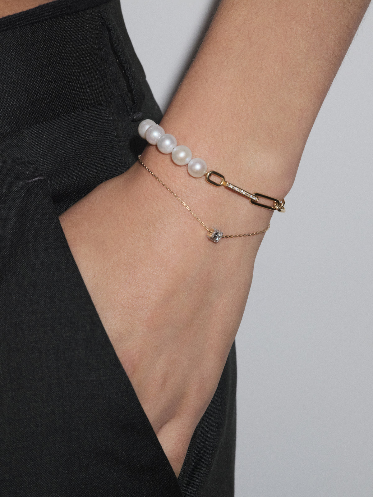 Pearl Chain Bracelet 0.06