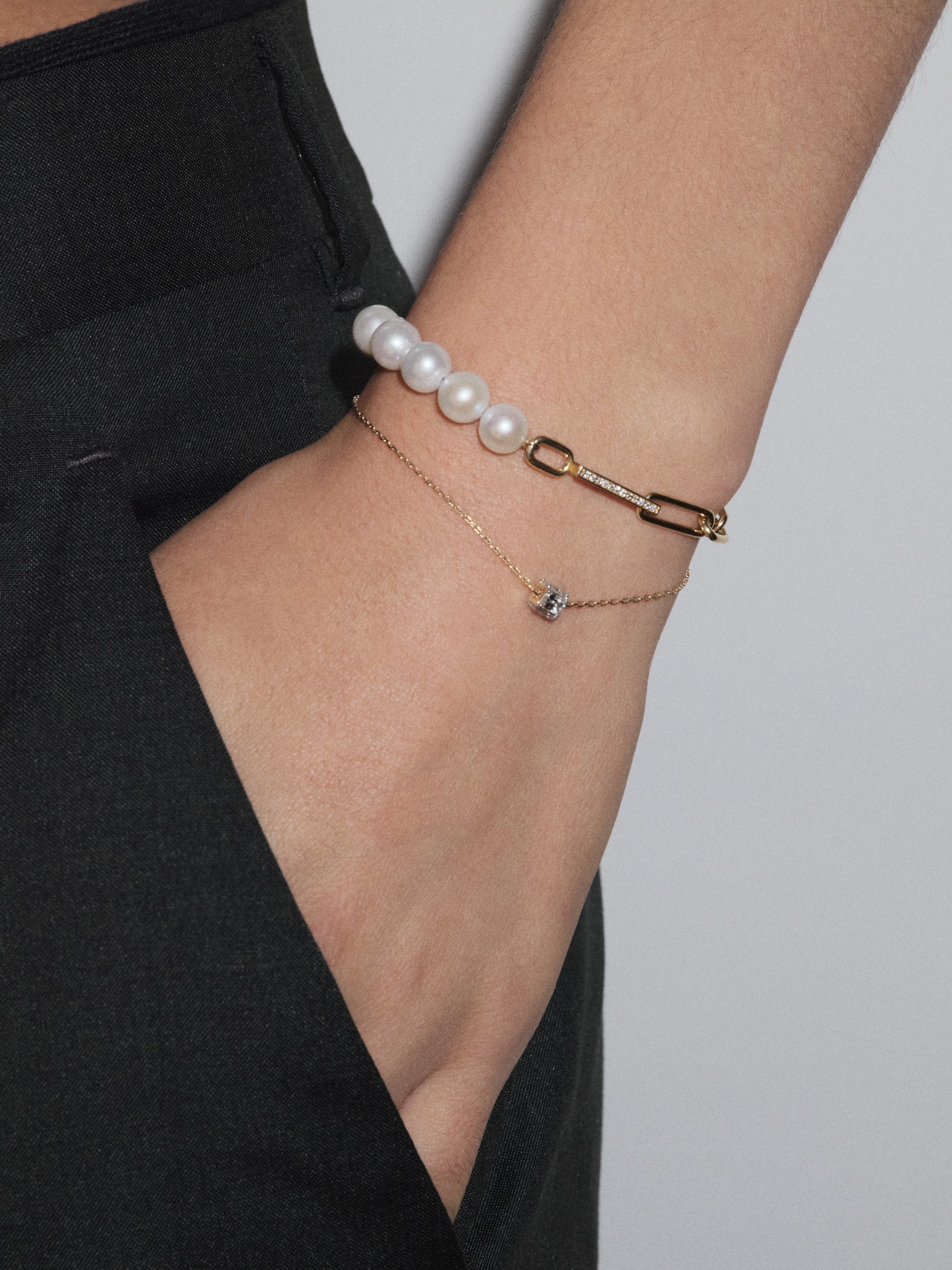 
        Diamond Cube Bracelet 0.75