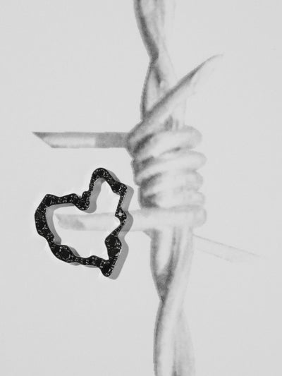 
            Mini Black Diamond Heart Pendant 0.65